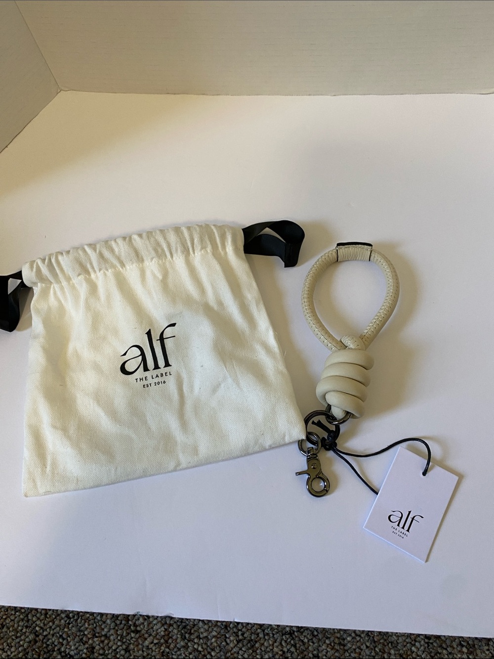 Alf the Label Luxe Knot Key Ring new with tag